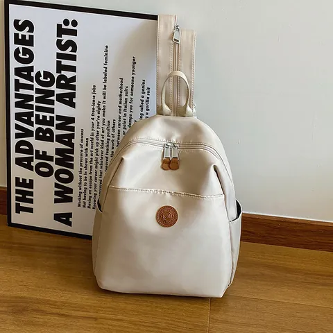 Women High Quality Nylon Casual Backpack Large Capacity School Bag Lightweight Travel Backpack Fashion Simple Daypack