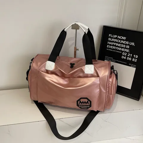 Bolsa de Viaje para Mujer Gran Capacidad Impermeable Plegable Bolsa de Gimnasio Con Compartimento para Zapatos Separación Seco Húmedo