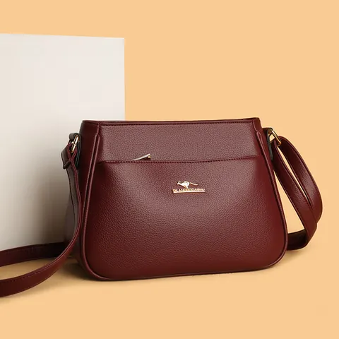 Women Fashion Large Capacity Shoulder Bag Casual Versatile Soft PU Leather Crossbody Bag Daily Commuting Handbag