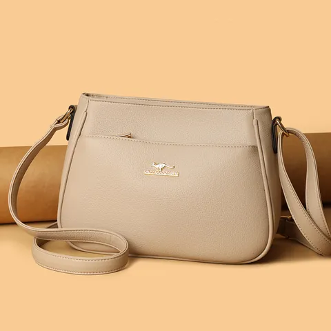Women Fashion Large Capacity Shoulder Bag Casual Versatile Soft PU Leather Crossbody Bag Daily Commuting Handbag