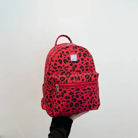 Fashion Mini Backpack Women Fabric Travel Bag Animal Print Leopard Zebra Cow Camouflage Leaf Pattern Small Daypack