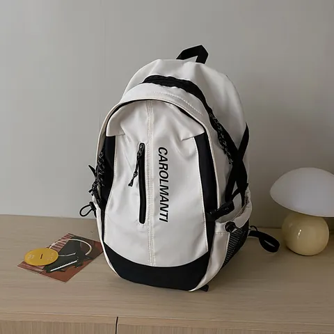 Mode Große Kapazität Nylon Schulrucksack Für Mittel- Und Oberstufenschüler Casual Travel Laptop Daypack Für Herren Damen