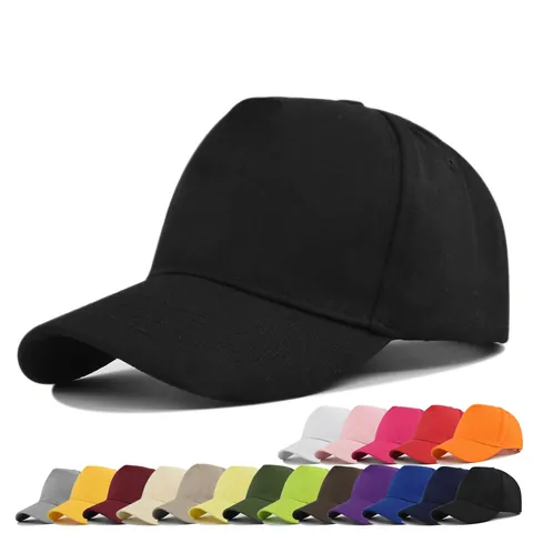 Gorra de Béisbol Minimalista de 100% Algodón de 5 Paneles para Hombres Mujeres Ajustable Color Sólido Transpirable Protección Solar Deporte Gorra