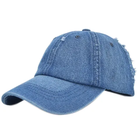 Vintage Distressed Denim Baseballkappe Verstellbar Verwaschene Baumwolle Sonnenhut Für Damen Herren Casual Outdoor Fashion Trucker Cap