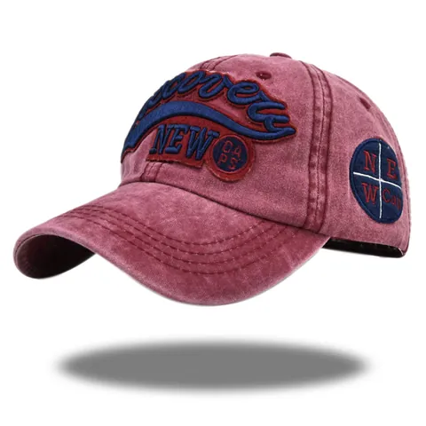 Vintage Gewaschene Baumwolle Stickerei Baseballkappe Distressed Dad Hat Für Herren Damen Outdoor Sonnenschutz Verstellbar Mode Discovery Cap