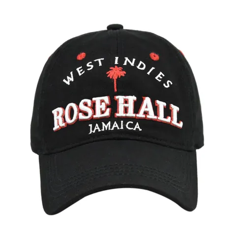Gorra de Béisbol Bordada Rose Hall West Indies para Hombre Mujer Algodón Ajustable Sombrero de Sol Outdoor Casual Deporte