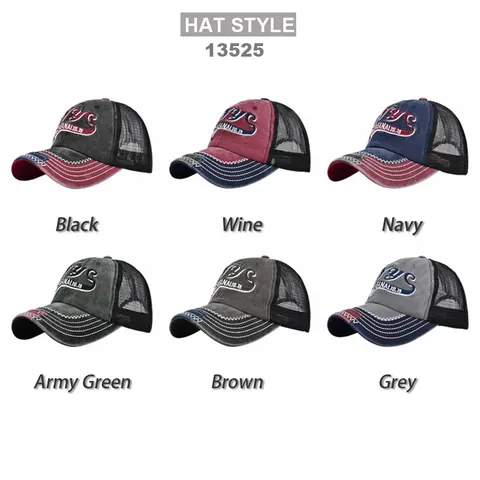 Cappello Trucker Vintage Con Ricamo NYC Per Uomo Donna Berretto Da Baseball In Cotone Lavato Regolabile Protezione Solare