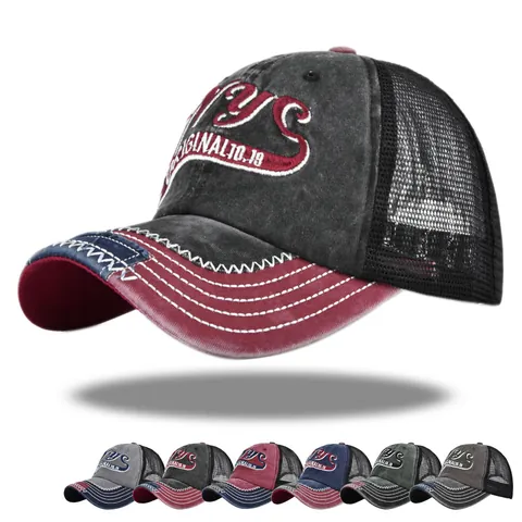 Cappello Trucker Vintage Con Ricamo NYC Per Uomo Donna Berretto Da Baseball In Cotone Lavato Regolabile Protezione Solare