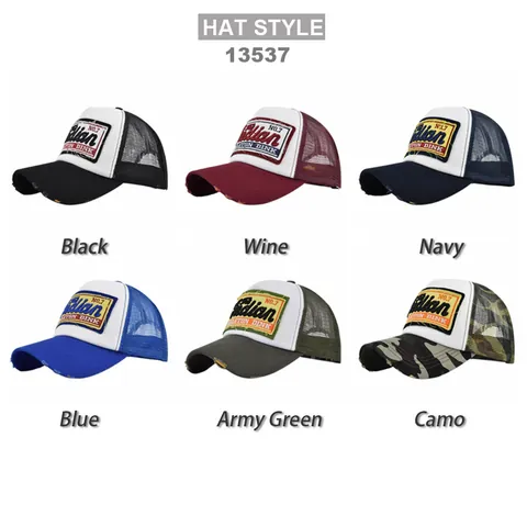 Distressed Vintage Trucker Hat Mesh Baseball Cap With Indian No.7 Embroidery Patch Adjustable Sun Hat For Men Women