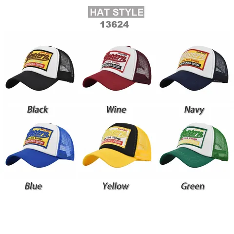 Cappello Trucker Ricamato Western Vintage Berretto da Baseball New York in Rete Traspirante Parasole Patch Snapback per Uomo Donna