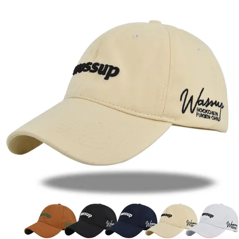 Unisex Baumwolle Baseballkappe Mit 3D Buchstaben Stickerei Verstellbar Sonnenschutz Snapback Hut Für Outdoor Sport Casual