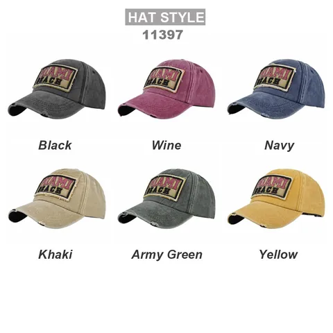 Vintage Distressed Baseballkappe Miami Beach Applikationsstickerei Gewaschene Baumwolle Verstellbar Sonnenhut Für Damen Herren