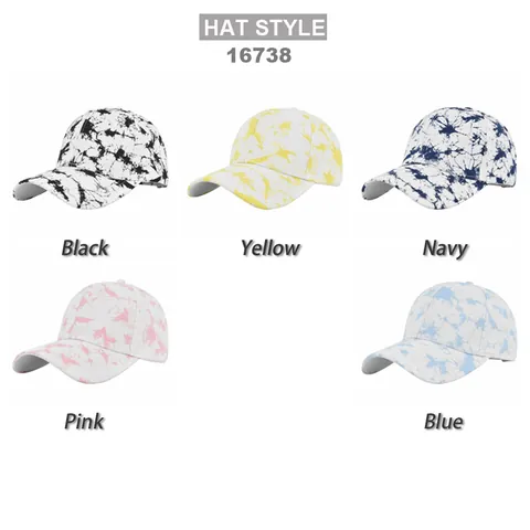 Berretto da Baseball Tie Dye in Cotone Regolabile Unisex Cappello Parasole per Uomo Donna Casual Outdoor Streetwear Sport Copricapo