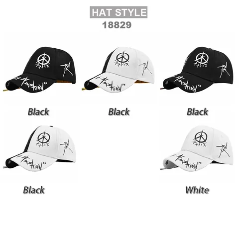 Casquette de Baseball Streetwear en Coton Graffiti Avec Sangle Industrielle Broderie Étoile Fashion Unisexe Pare-Soleil Réglable