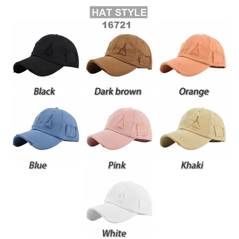Gorra de Béisbol de Algodón Lavado Desgastado Vintage Retro Borde Deshilachado Sombrero de Sol Ajustable Unisex