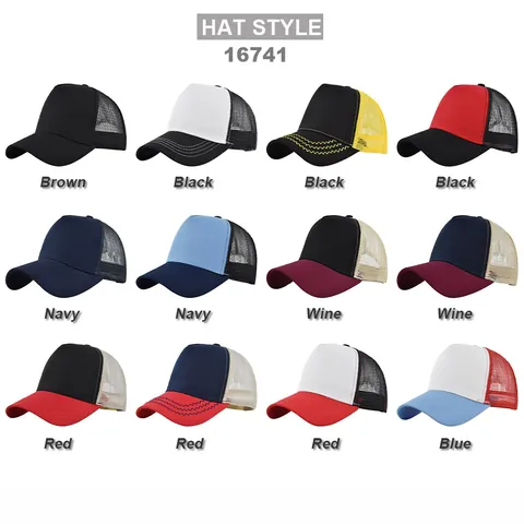 Unisex Adjustable Cotton Mesh Trucker Hat Breathable Solid Color Camouflage Baseball Cap For Outdoor Sports Sun Hat