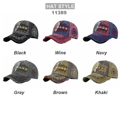 Vintage Distressed Washed Cotton Baseball Cap For Men Women Indian Patch Embroidery Fashion Jamont Snapback Hat Sun Protection