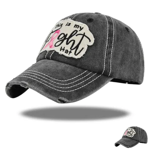 Gorra de Béisbol de Algodón Lavado Distressed Hombre Mujer Retro Parche Bordado Gorra Ajustable Exterior Hip Hop