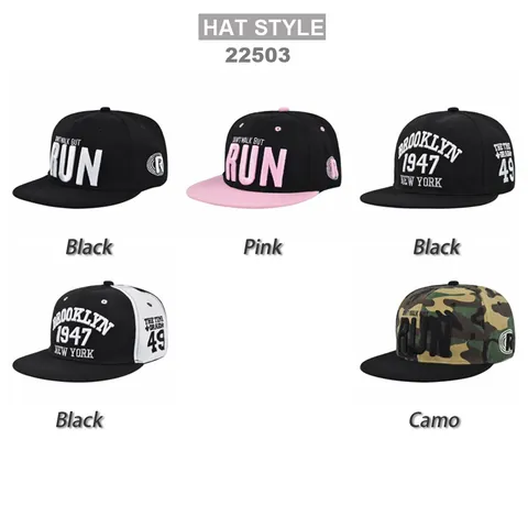 Retro Route 66 Snapback Hat 3D Embroidery Brooklyn New York Baseball Cap Adjustable Hip Hop Streetwear Flat Brim Sun Hat