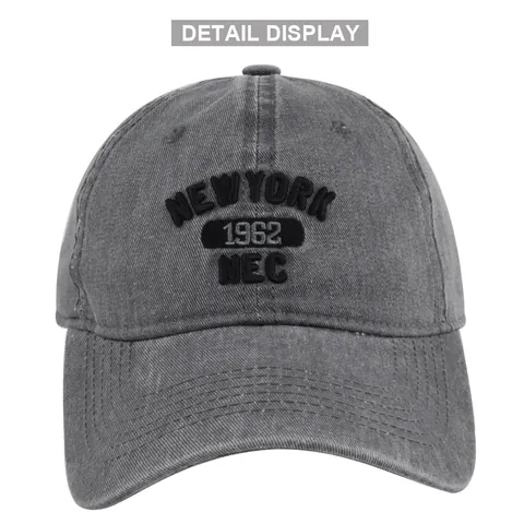 Vintage Gewaschene Baumwolle Baseballkappe Distressed New York Stickerei Verstellbarer Hut Für Damen Herren Outdoor Streetwear Snapback