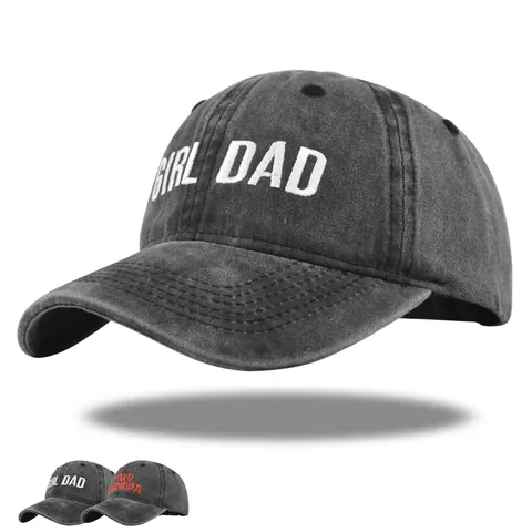 Casquette de Baseball Vintage en Coton Lavé Usé Avec Lettres Brodées 3D Girl Dad Foxy Grandpa Chapeau de Soleil Réglable Unisexe Dad Hat