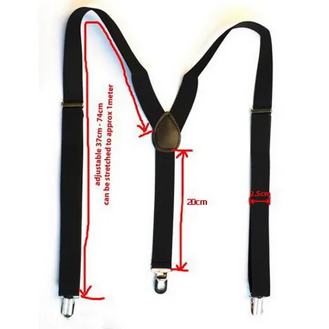 Classic Elastic Y-Back Suspenders And Bow Tie With Metal Clips For Men And Kids Formal Suit Accessories Solid Color Adjustable Suspender And Bow Tie