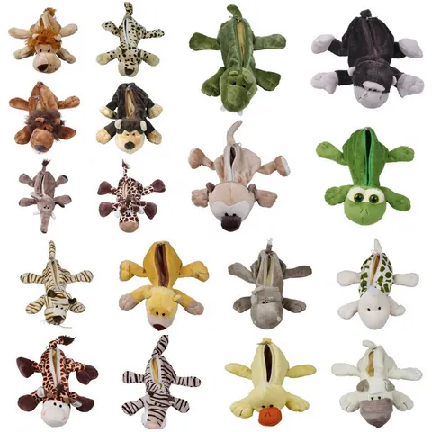 Astuccio in Peluche a Forma di Animale Creativo Simpatico Cartone Animato Morbido Astuccio per Cancelleria Borsa da Trucco per Bambini