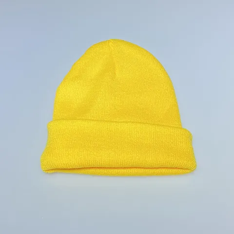 Winter Knit Beanie Hat For Men Women Solid Color Ribbed Warm Cuffed Skull Cap Casual Outdoor Thermal Headwear