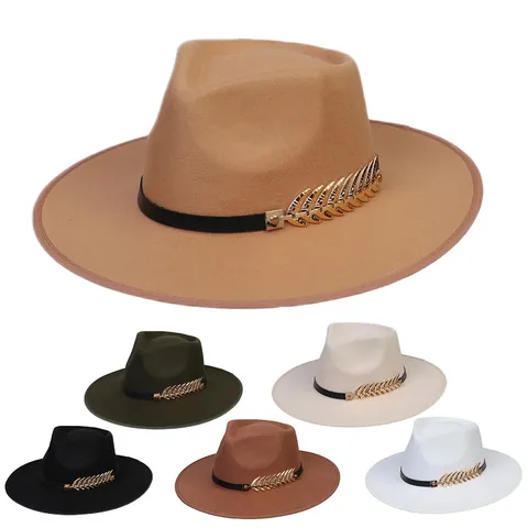 Βίντατζ Βρετανικό Στυλ Φαρδύ Γείσο Καπέλο Fedora Για Άνδρες Γυναίκες Πολυεστέρας Τσόχα Με Διακοσμητική Ζώνη Αστέρι