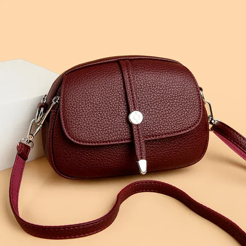 Damen PU Leder Umhängetasche Modisch Minimalistisch Schultertasche Einsteckfarbe Casual Tägliche Handtasche Mit Reißverschluss