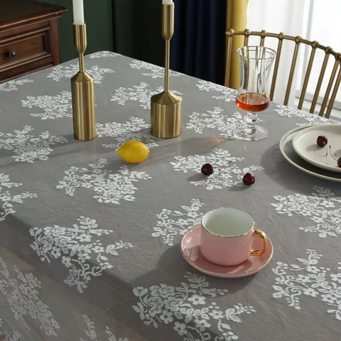 Vintage Europese Witte Kant Tafelkleed Rechthoekig Opengewerkt Bloemen Acryl Tafelkleed Voor Salontafel Home Decor