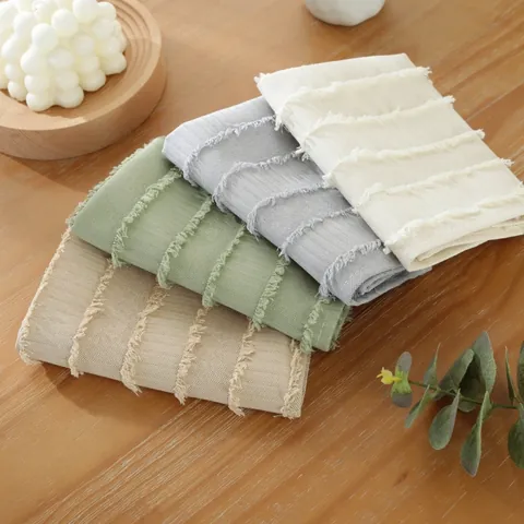 Minimalistische Polyester Gestreifte Tischsets Mit Fransen Dekorative Tischmatten Für Esszimmer Küche Fotografie Requisiten Ins Stil