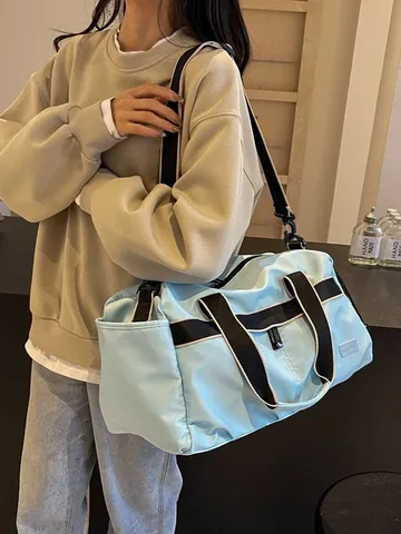 Borsa da Viaggio a Grande Capacità Donna Uomo Nylon Impermeabile Borsa per Fitness Yoga Palestra Viaggio d'Affari Sport