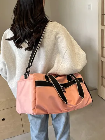 Borsa da Viaggio a Grande Capacità Donna Uomo Nylon Impermeabile Borsa per Fitness Yoga Palestra Viaggio d'Affari Sport