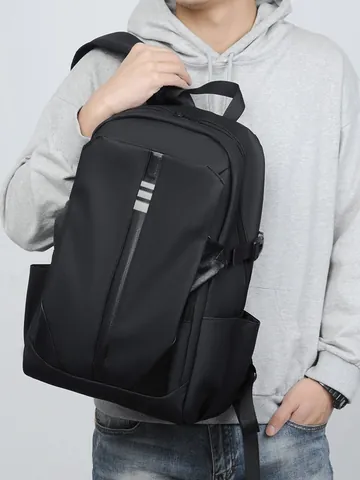 Herren Casual Wasserdichter Rucksack Große Kapazität Laptoptasche Mit Reflektionsstreifen Reiseschultasche Für Herren Studenten