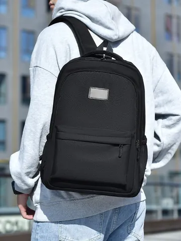 Waterproof Oxford Cloth Backpack Large Capacity Casual Travel School Bag For Men Women Fits Laptop Minimalist College Knapsack