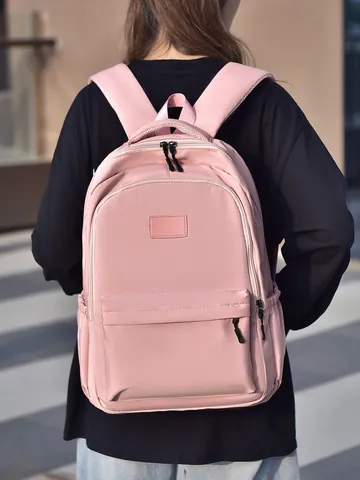 Waterproof Oxford Cloth Backpack Large Capacity Casual Travel School Bag For Men Women Fits Laptop Minimalist College Knapsack