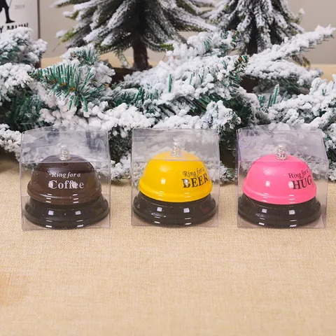 Creative Metal Desktop Service Call Bell Ring For A Beer Coffee Hug Manual Press Counter Bell Restaurant Party Festive Gift Decor