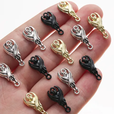 Alloy Halloween Bat Charms For DIY Jewelry Making Gothic Style Spooky Bat Pendants For Necklace Bracelet Earring Small Accessory