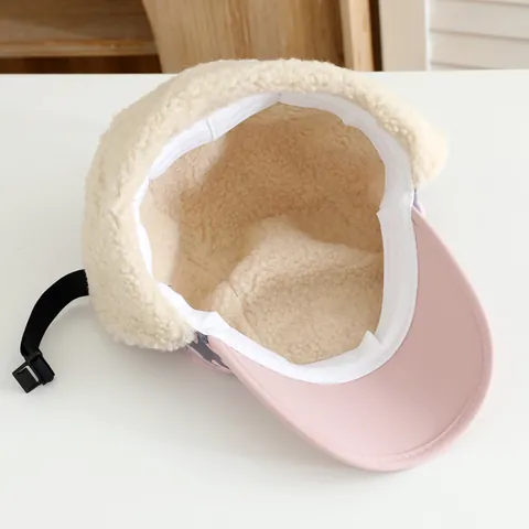 Colbacco Invernale per Bambini Mimetico Antivento Caldo Foderato in Pile Cappello Bomber Con Paraorecchie NYC Patch Fibbia Regolabile per Ragazzi Ragazze