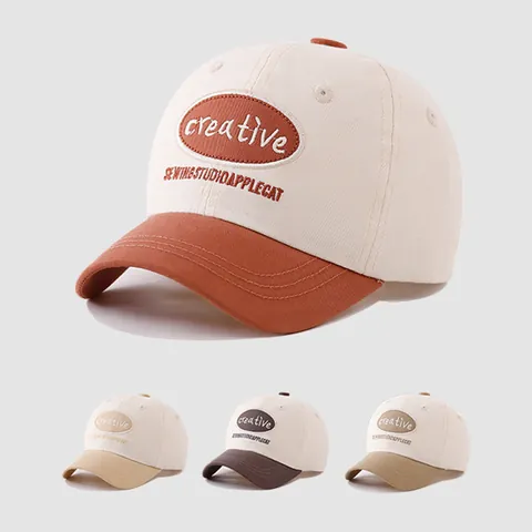 Kinder Baseballkappe Farbblock Schirmmütze Buchstabenstickerei Sonnenschutz Baumwollmischung Street Hip Hop Stil Hut Für Jungen Mädchen Kinder