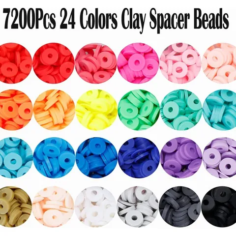 Bohemian Polymer Clay Heishi Beads Jewelry Making Kit Alphabet Beads Alloy Charms Shells Lobster Clasps Elastic String DIY Jewelry Accessories