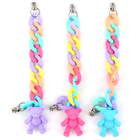 Süße Cartoon Harz Handykette Farbige Matte Bär Anhänger Handy Lanyard Dekoration Für Damen Jugendliche Täglich Zubehör