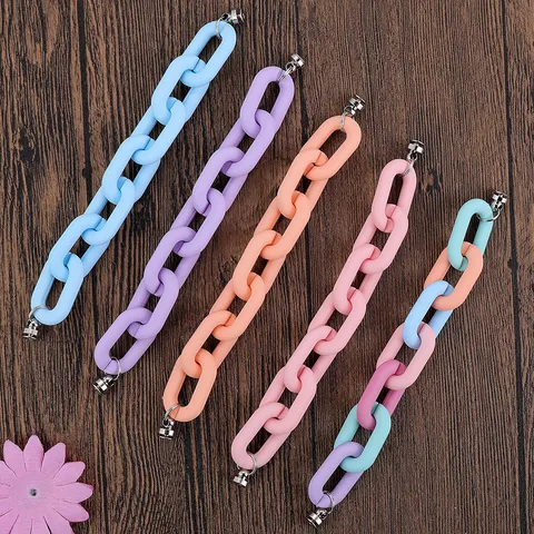 Macaron Hars Telefoonketting Riem Anti-verlies Mat Effen Kleur Minimalistische Telefoonhoesje Ketting Decoratie DIY Accessoires