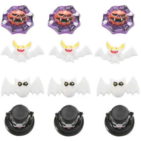 Resin Halloween Bat Spider Web Pumpkin Top Hat DIY Charms For Phone Case Hair Accessories Decoration Craft Ornaments