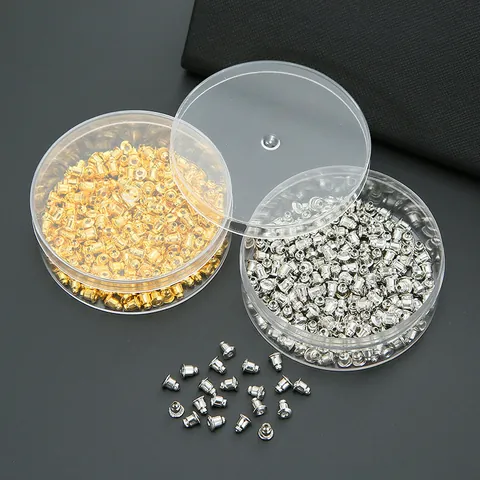 Alloy Bullet Earring Backs Stoppers For DIY Jewelry Making Accessories Gold Silver Butterfly Clutch Ear Nut Replacement