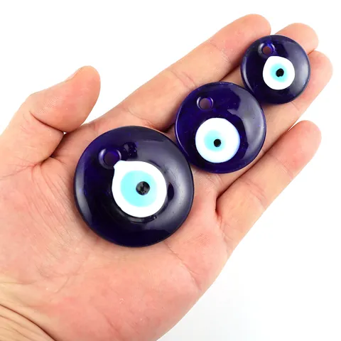 Turkish Evil Eye Glass Pendant Blue Nazar Bead For Jewelry Making DIY Crafts Necklaces Bracelets Accessories Protective Charm