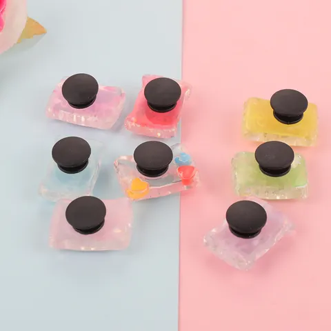 Sweet Candy Shaped Resin Shoe Charms Mixed Colors Glitter DIY Shoe Buckles For Clogs Sandals Wristbands Decoration Accessories
