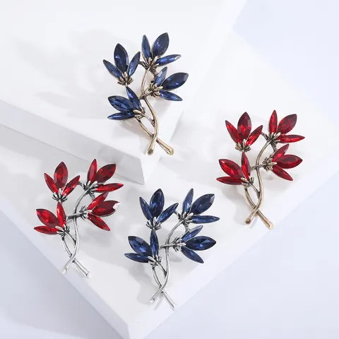 Vintage Legierung Strass Orchidee Brosche Für Damen Elegante Kristall Blume Brustnadel Für Hochzeit Bankett Zubehör