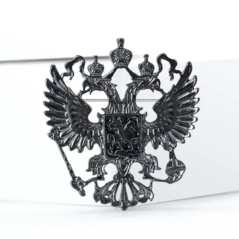 Vintage Alloy Double-Headed Eagle Brooch Personalized Heraldry Animal Pin Badge For Clothes Suits Men Women Jewelry Gift